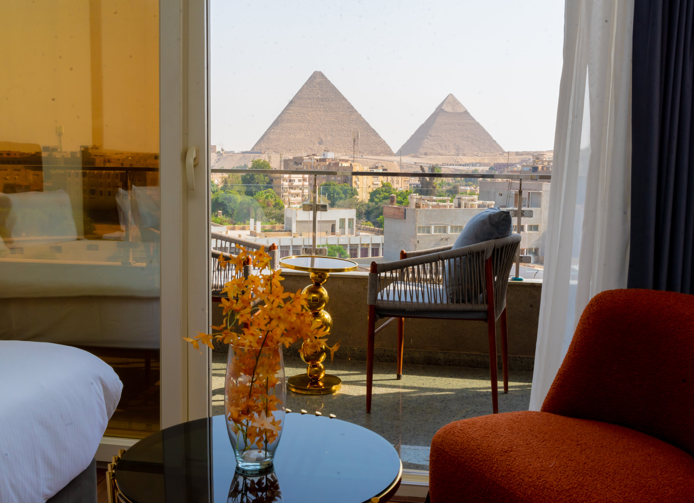 Pyramid view from Legacy Hotel